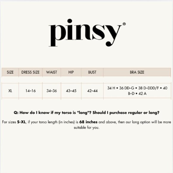 Pinsy Sculpting Lace Shapewear Bodysuit, Black, XL Long - Picture 9 of 9